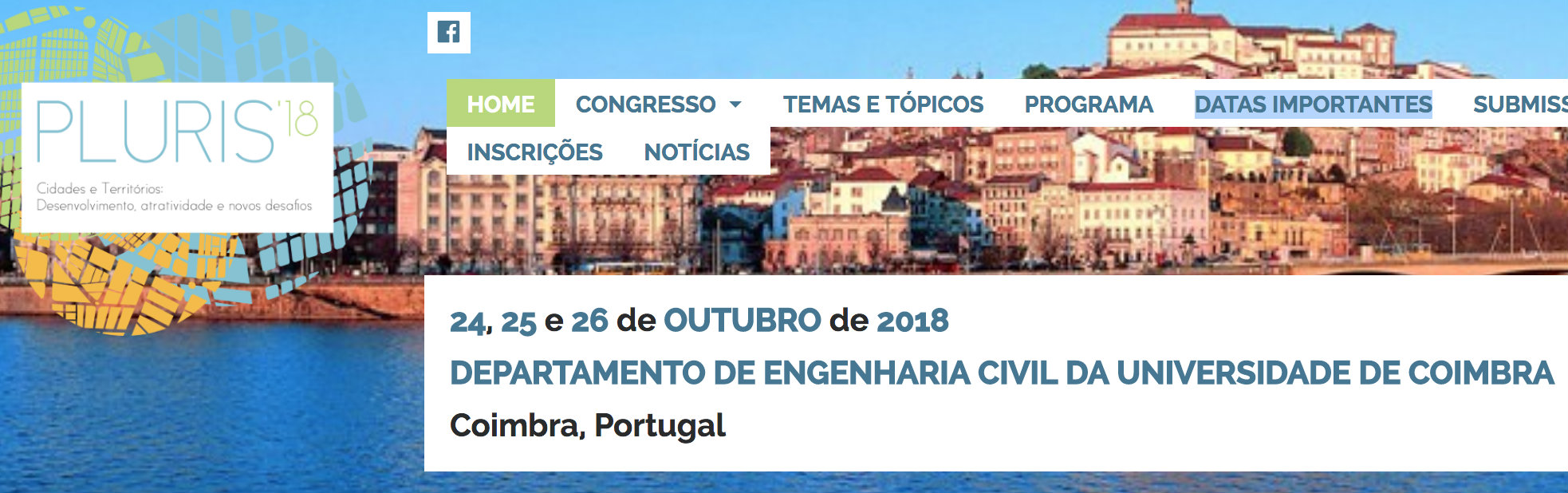 PLURIS 2018 — Cidades e Territórios