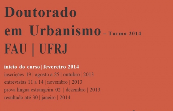 Doutorado e Mestrado em Urbanismo (PROURB/UFRJ)