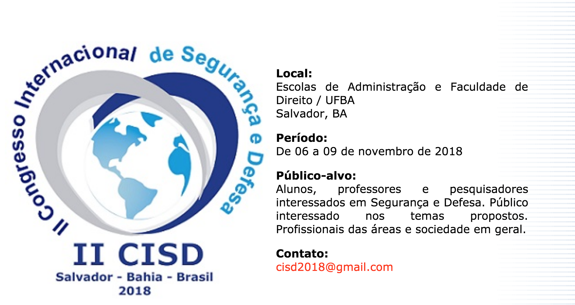 II Congresso Internacional de Segurança e Defesa