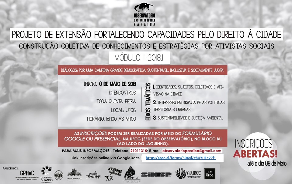 Fortalecendo capacidades pelo Direito à Cidade na Paraíba