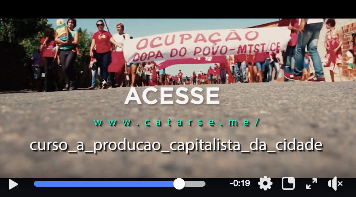 #vídeo — A produção capitalista da cidade