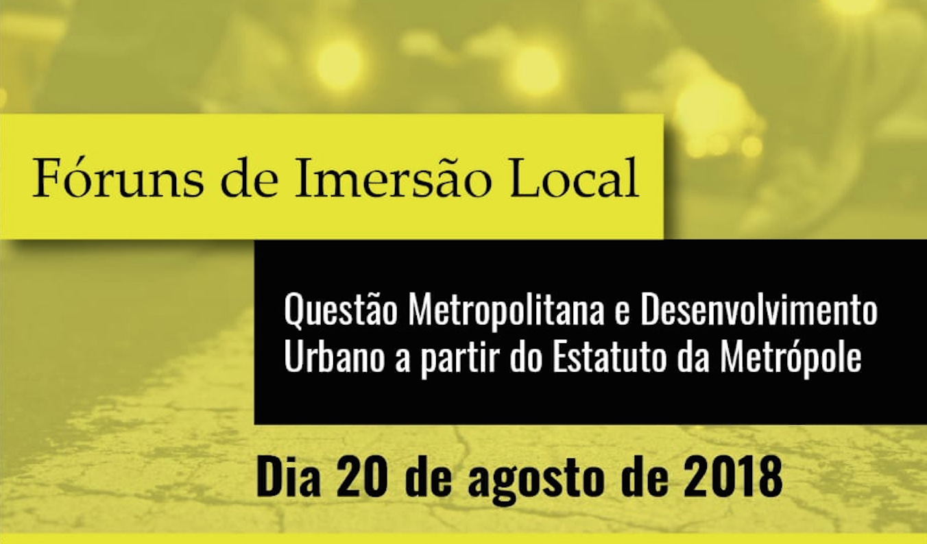 Desenvolvimento urbano a partir do Estatuto da Metrópole