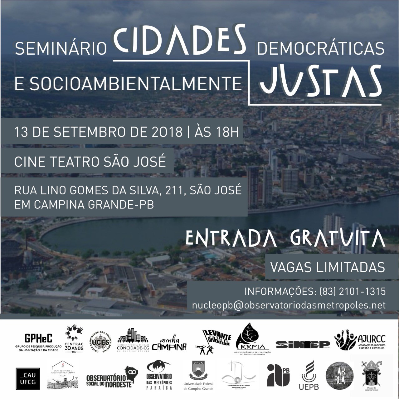 Seminário Cidades Democráticas e Socioambientalmente Justas