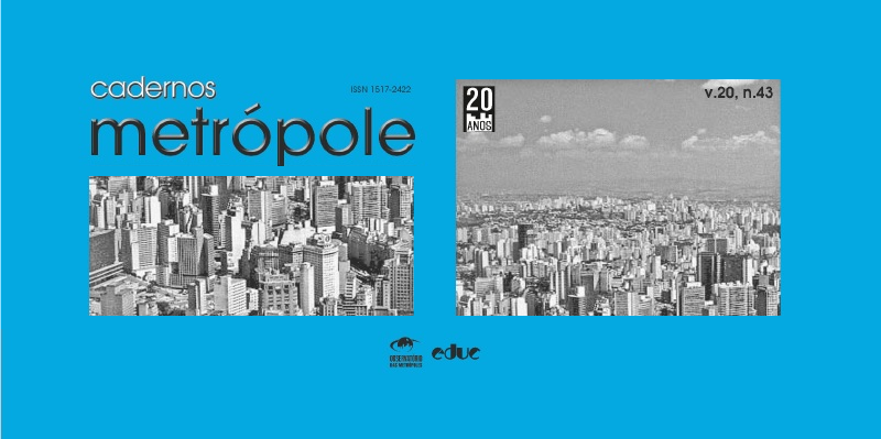 Revista Cadernos Metrópole n.43 destaca as metrópoles no atual padrão de expansão do capitalismo