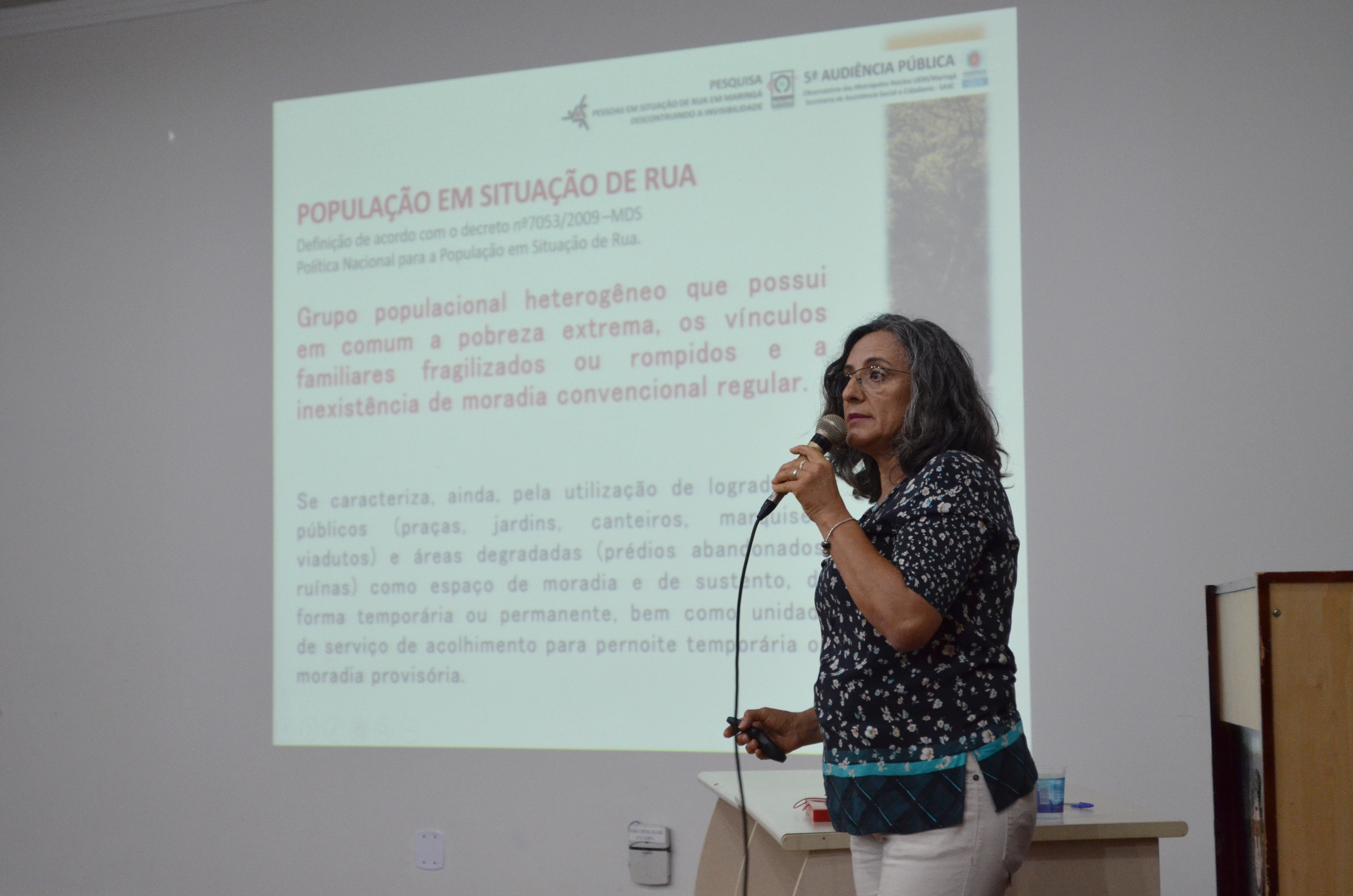 Resultados da pesquisa sobre população em situação de rua em Maringá