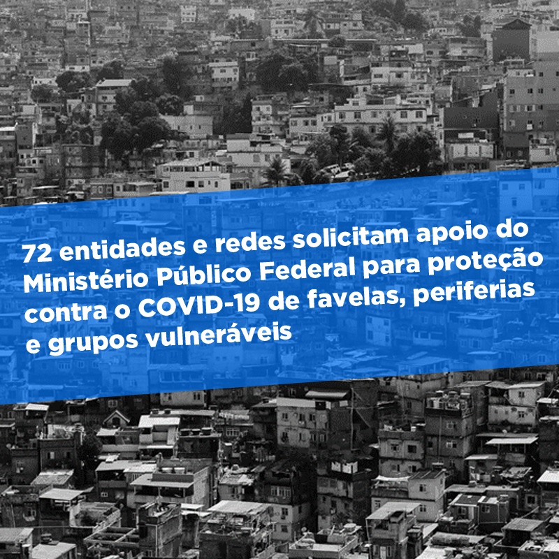 Observatório das Metrópoles subscreve representação junto ao MPF para proteção contra o coronavírus de favelas, periferias e grupos vulneráveis