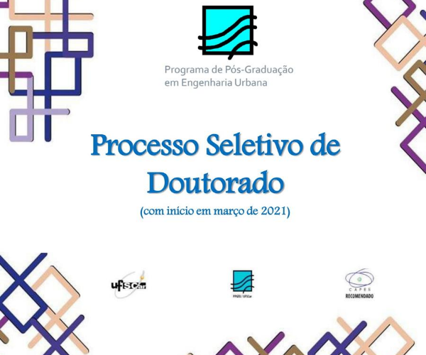 Processo seletivo para o doutorado em Engenharia Urbana da UFSCar