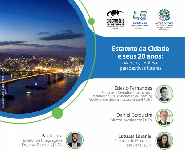 Núcleo Vitória promove seminário sobre os 20 anos do Estatuto da Cidade
