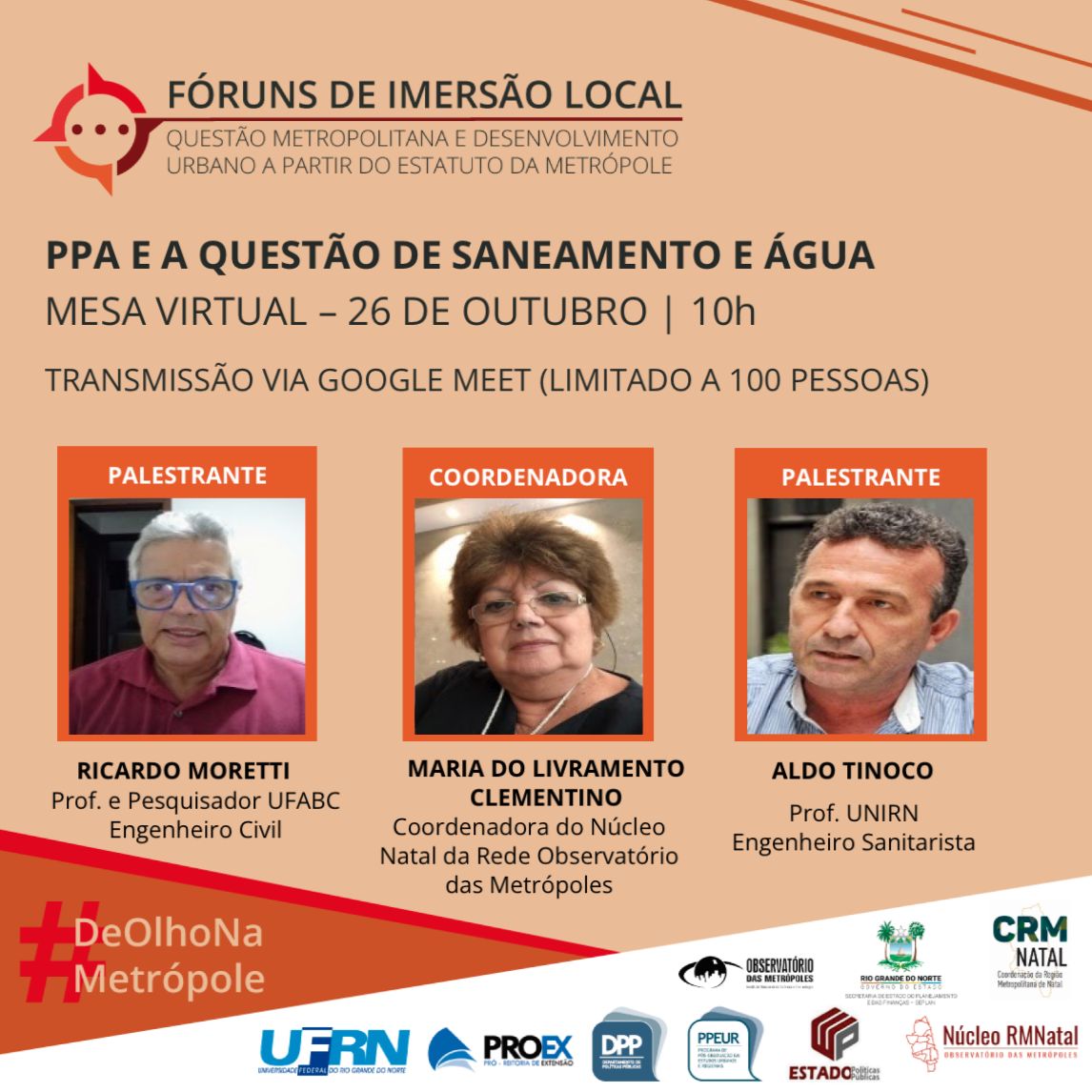 Fóruns de Imersão Local: PPA e a questão de saneamento e água