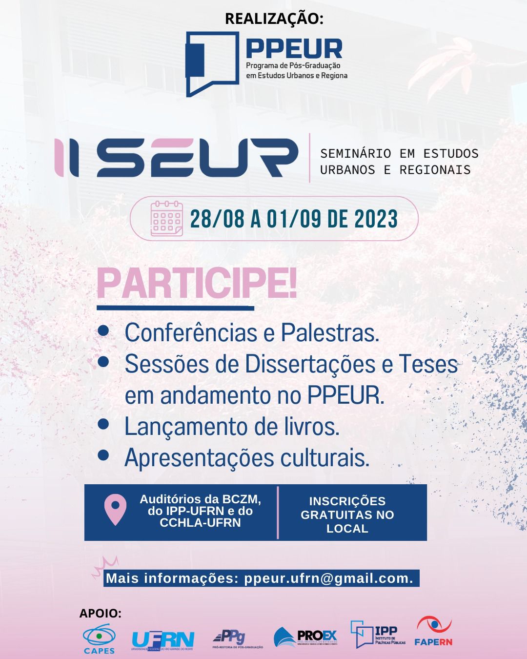 II SEUR – Seminário em Estudos Urbanos e Regionais do PPEUR/UFRN