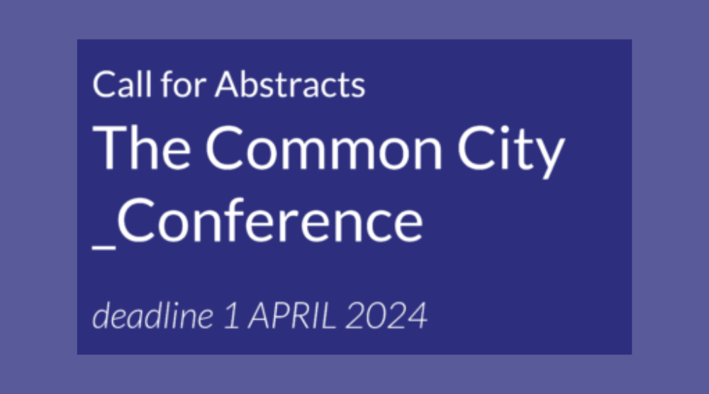 Chamada de trabalhos: The Common City Conference (Uppsala/Suécia)