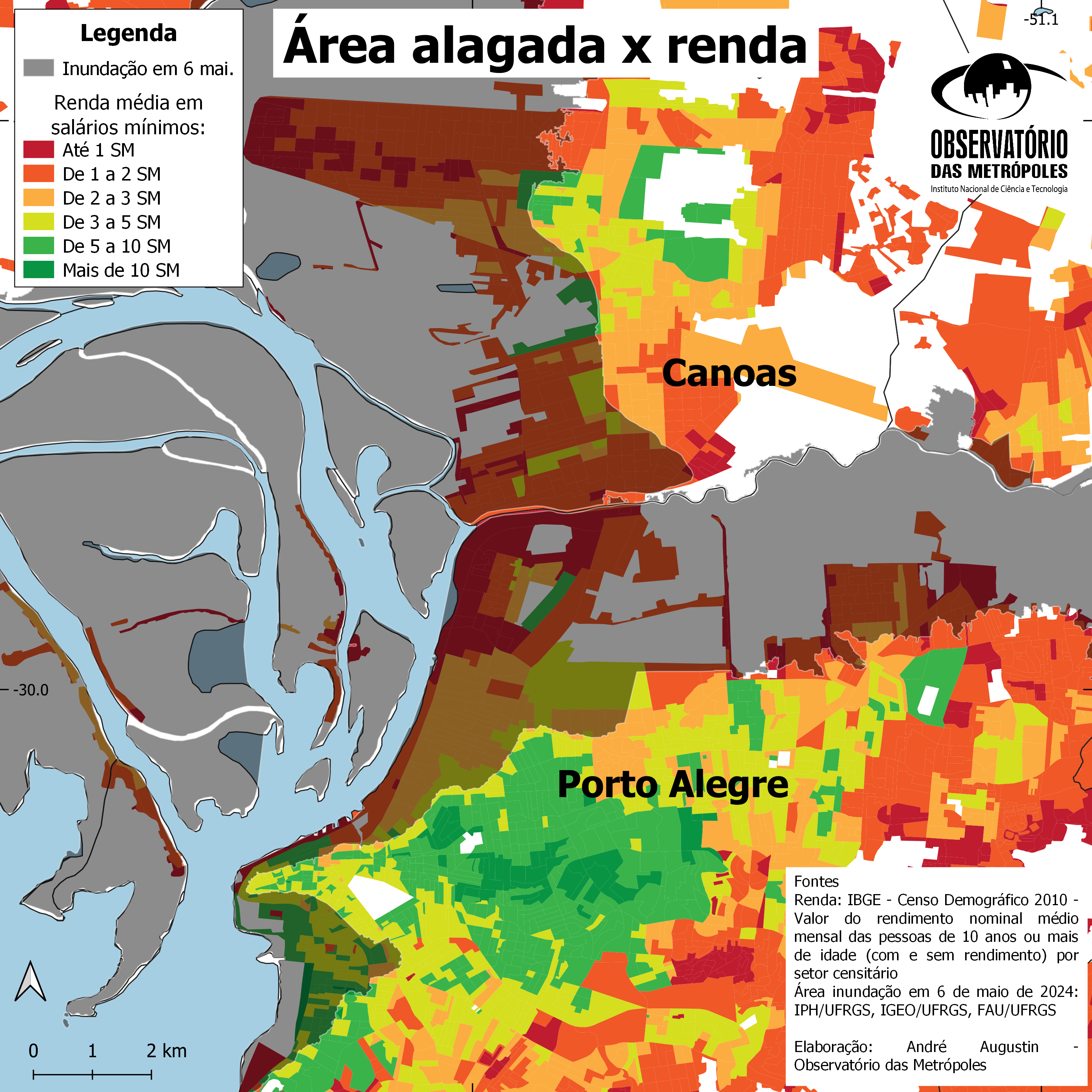 Núcleo Porto Alegre analisa os impactos das enchentes na população pobre e negra do Rio Grande do Sul