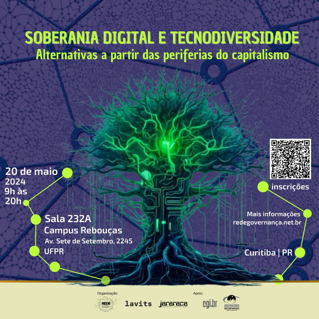 Núcleo Curitiba apoia seminário sobre Soberania Digital e Tecnodiversidade