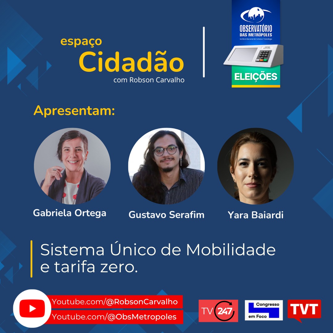 Em entrevista, pesquisadores da rede falam sobre Sistema Único de Mobilidade e tarifa zero