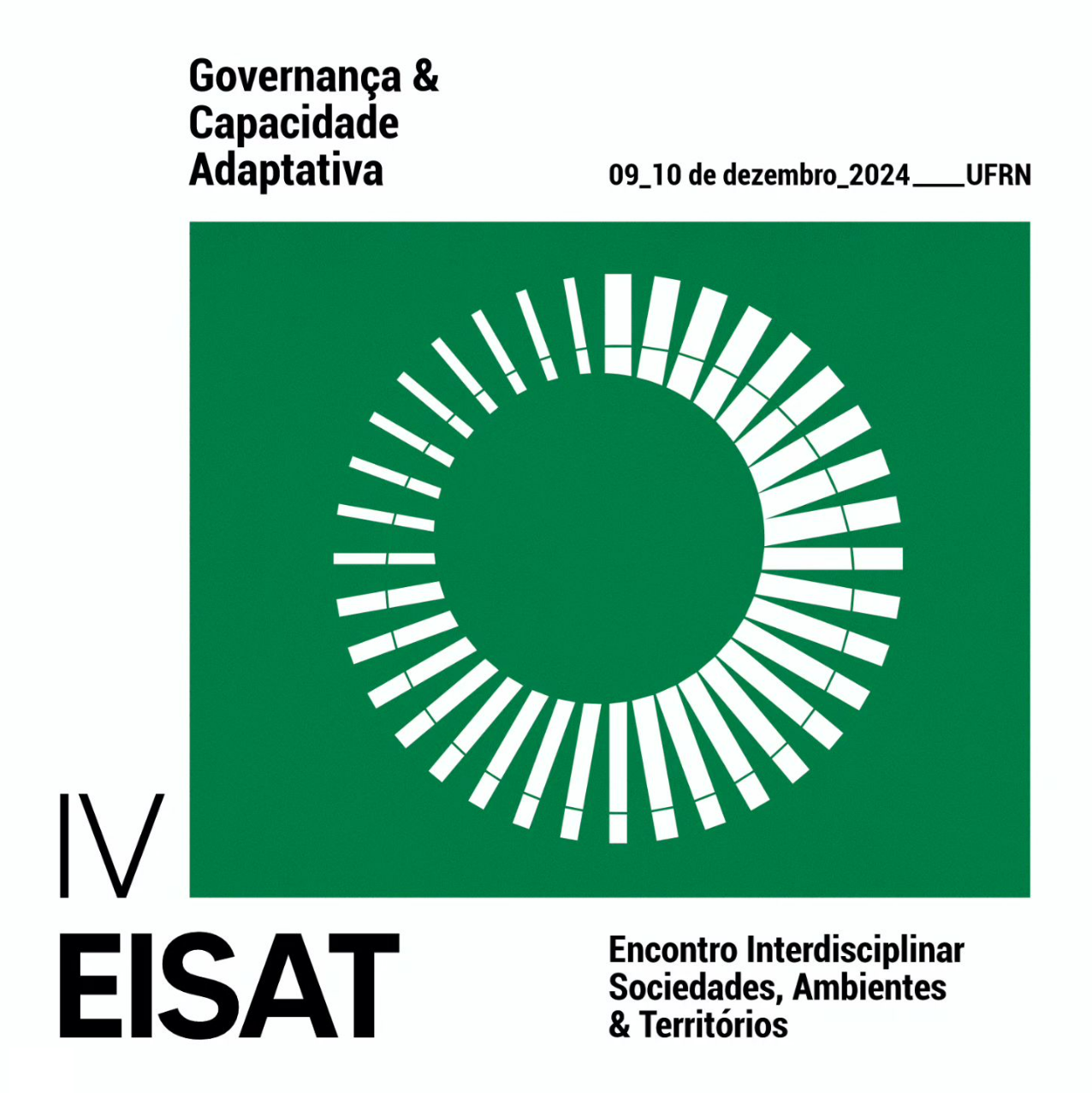 Chamada de trabalhos para a IV edição do EISAT – Encontro Interdisciplinar Sociedades, Ambientes e Territórios