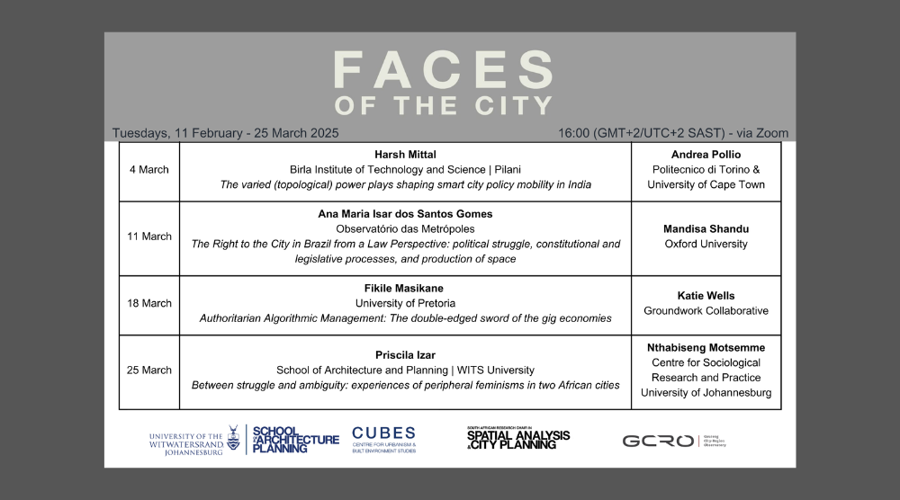 Seminários Faces of the City: Faces do Estado na Cidade